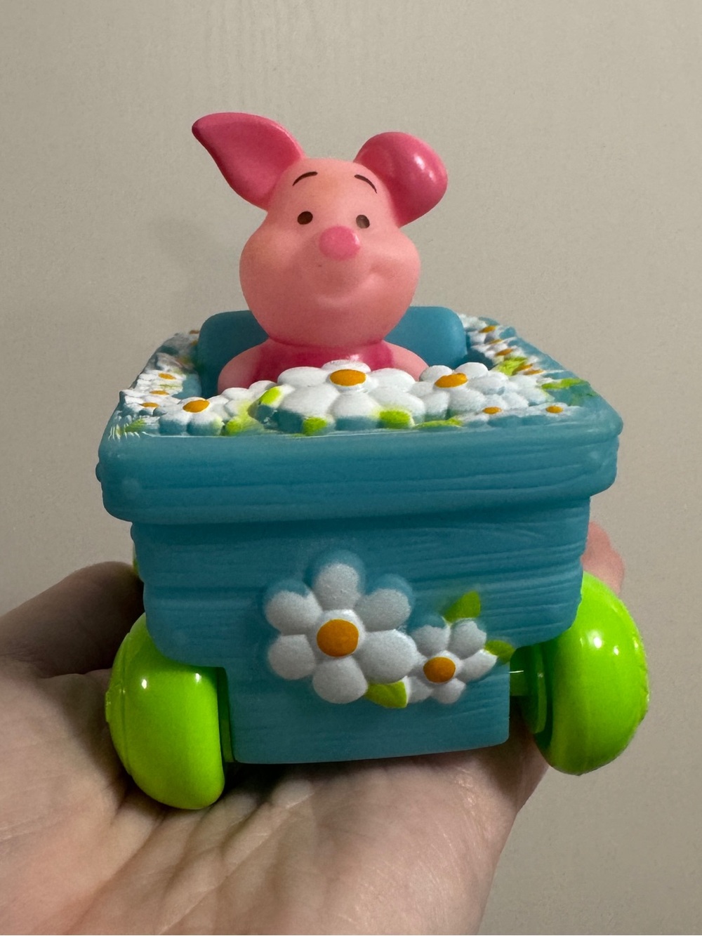 Winnie the Pooh - Piglet in Blue Flower Cart Toy
